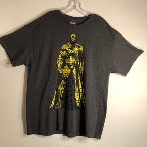 BATMAN Mens TShirt XL Charcoal Gray